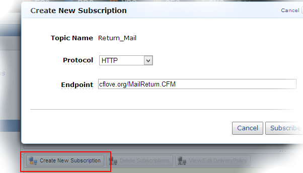 send email with coldfusion on aws